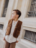 Teddy Gilet Bruin