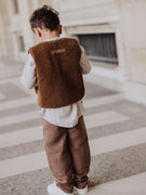 Teddy Gilet Bruin
