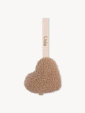 Teddy Schnuller-Kuscheltier Herz Beige