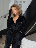 Kimono En Velours Noir