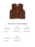 Teddy Gilet Bruin