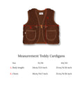 Teddy Gilet Bruin