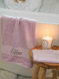 Petite Serviette De Bain Lilas