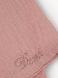 Attache tétine Mousseline Hydrophile Etoile Vieux Rose