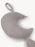 Attache tétine Mousseline Hydrophile Moon Gris