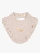 Babero Volantes Beige