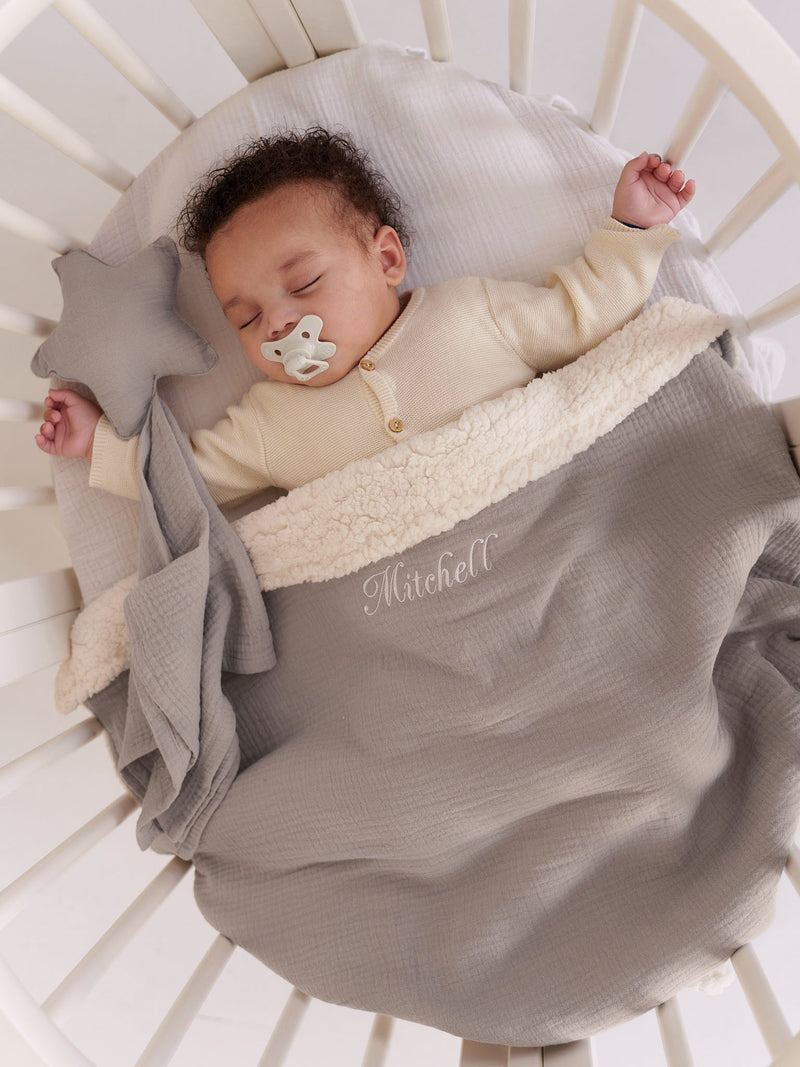 Teddy Blanket Grey