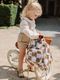 Backpack Maxi Chequered Brown