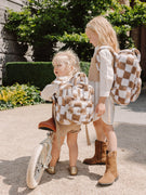Backpack Maxi Chequered Brown