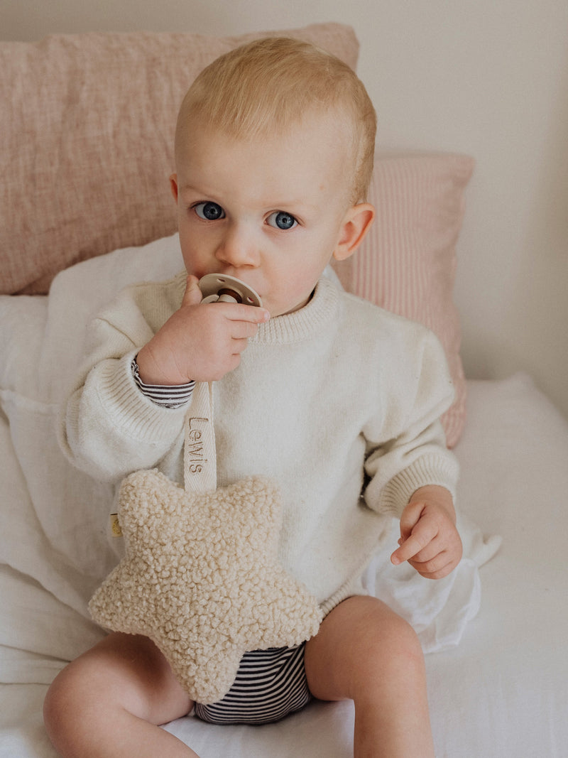 Teddy Pacifier Cuddle Star Cream