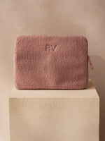 Teddy Laptop Pouch Powder Pink