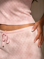 Pyjama Baumwolle Lang Rosa