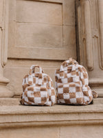 Backpack Maxi Chequered Brown