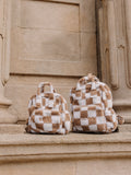 Backpack Maxi Chequered Brown