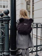 Rucksack Teddybär Grau