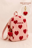 Mochila Corazones Rosa