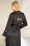 Kimono Deluxe Lang Schwarz