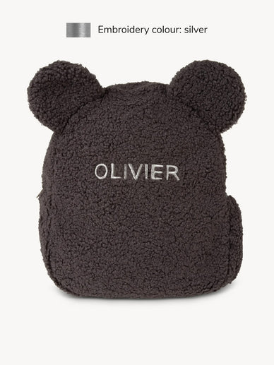 Rucksack Teddybär Grau