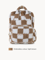 Backpack Maxi Chequered Brown