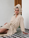 Serviette gaufrée Crème
