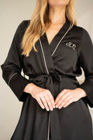 Kimono Deluxe Lang Schwarz