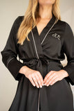 Kimono Deluxe Lang Schwarz