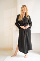 Kimono Deluxe Lang Schwarz