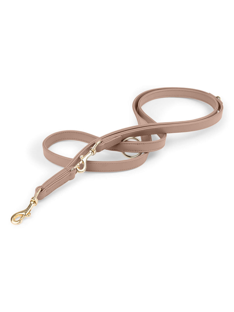 Hands-free Hundeleine Leder Beige