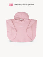 Musselin-Poncho Rosa