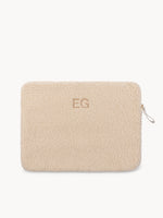 Teddy Laptop Pouch Cream