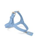 Dog Harness Leather Blue