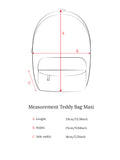 Maxi Mochila Peluche Crema