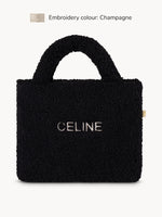 Mini Bolso Peluche Negra
