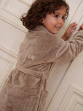 Bademantel Taupe Kinder