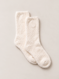 Teddy-Socken Off-white