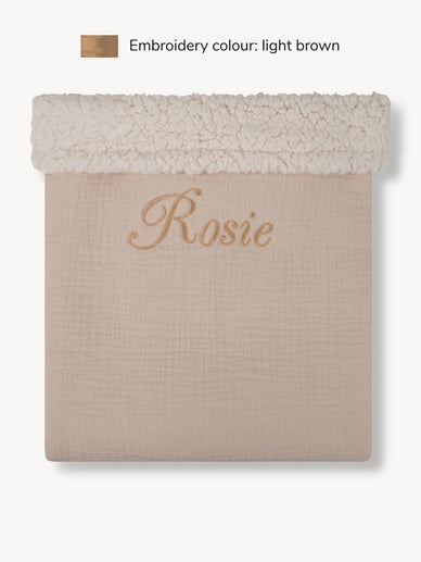 Teddy-Decke Beige