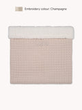 Waffel Teddy-Decke Beige