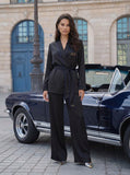 Pijama Satinado Negro