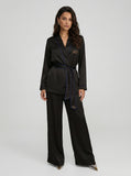 Pijama Satinado Negro