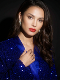 Kimono Sequins Cobalt Blue