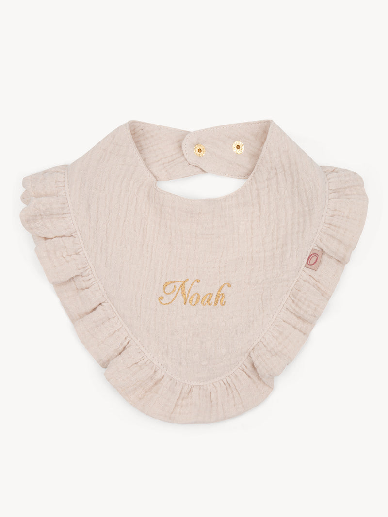 Bib Ruffle Beige
