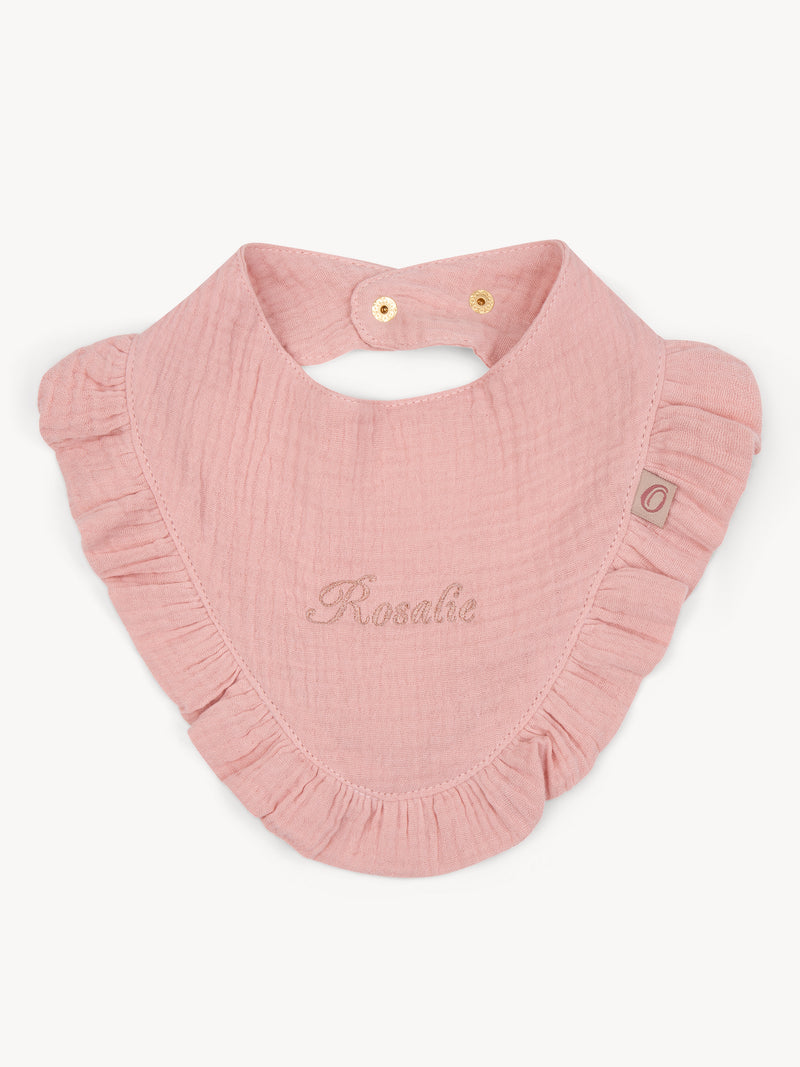 Slabbetje Ruffle Old Pink
